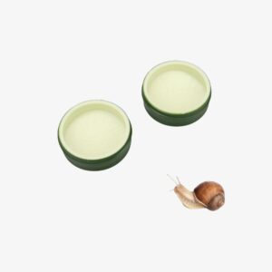 2 Pack Snail Food and Water Bowl